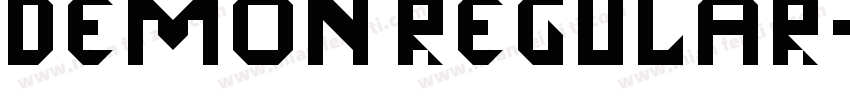 DEMON REGULAR字体转换